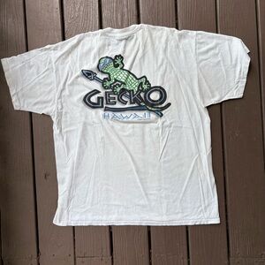 Vintage 90’s MADE IN USA 1995 Gecko Hawaii Surfing Shirt Size XL Single Stitch